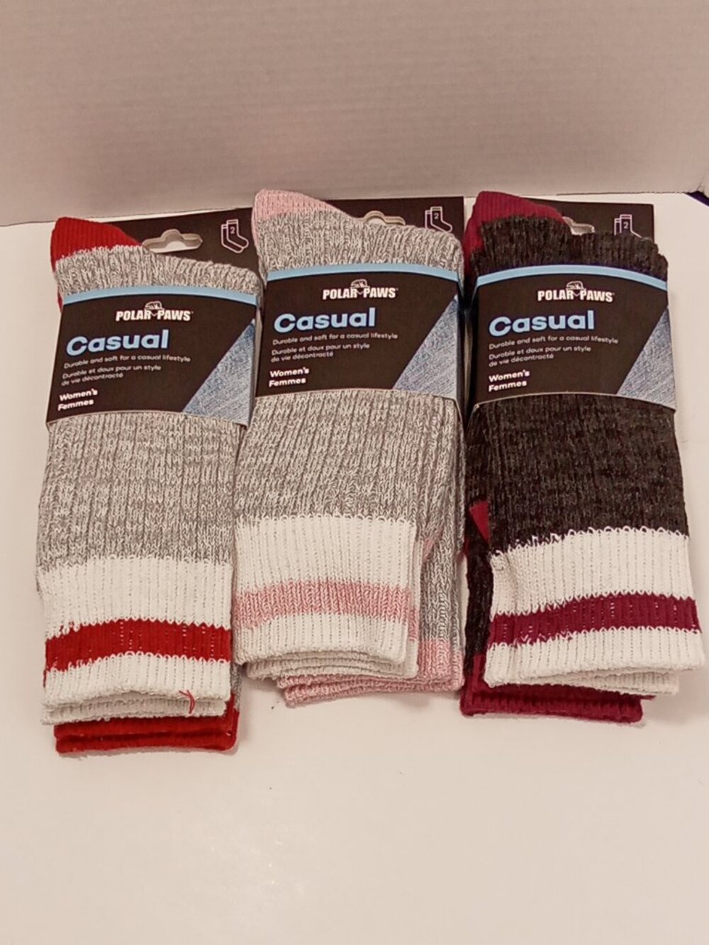 NWT Polar Paws Women's Casual Boot Socks - 6 Pair Bundle Lot Size 6-11
